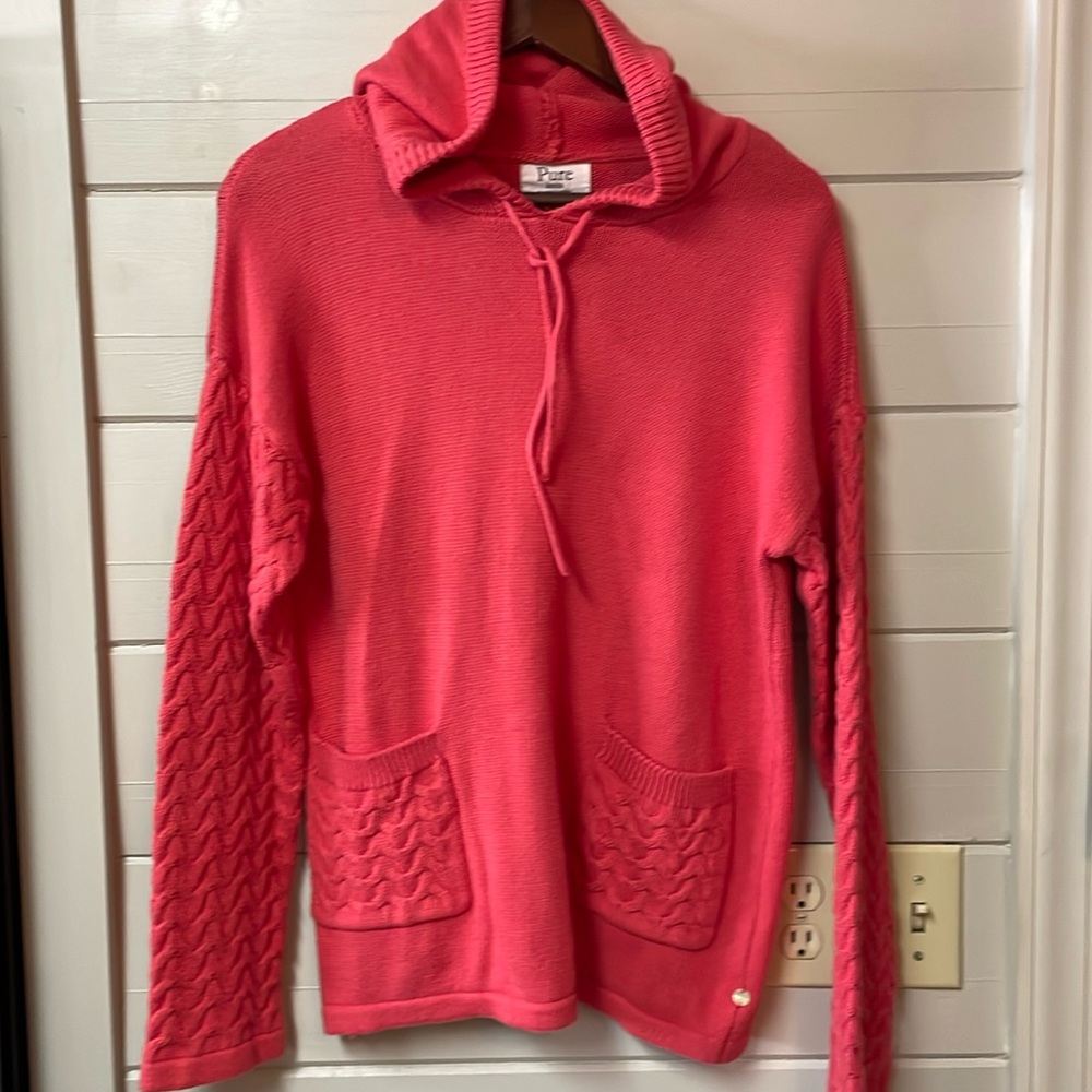 Pure Knits by Neon Buddha Hoodie Sweater Size S.